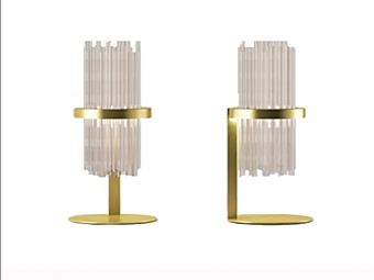 Borosilicate Glass and Metal Table Lamp Paolo Castelli My Lamp factory Paolo Castelli from Italy