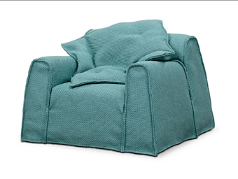 Leather garden armchair with armrests BAXTER Taipei