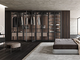 Sectional Aluminium Walk-In Wardrobe MisuraEmme Palo Alto Free factory MisuraEmme from Italy