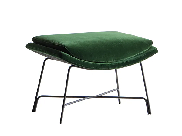Upholstered Leather Footstool Potocco Cut 910 PP 910/PP factory POTOCCO from Italy. Foto №1