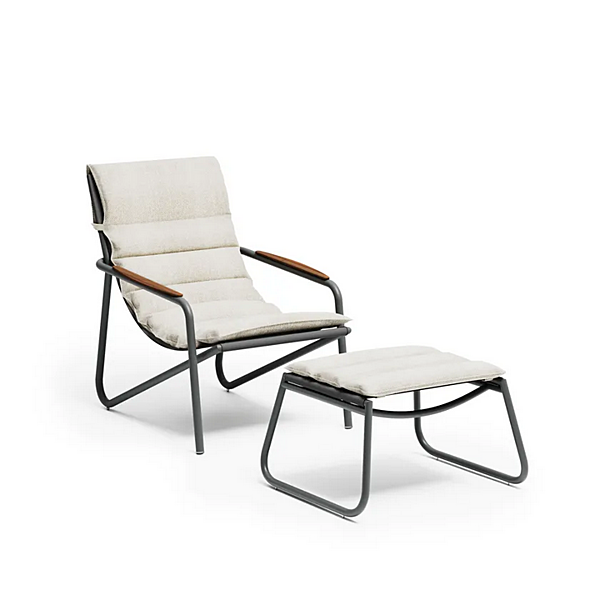 Aluminium deck chair with armrests Atmosphera Zante factory ATMOSPHERA from Italy. Foto №25