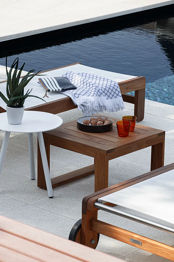 Low teak garden side table Atmosphera Desert factory ATMOSPHERA from Italy. Foto №3