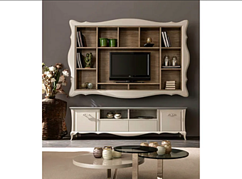Wall Mounted TV Wall System Alice Cortezari factory CORTE ZARI from Italy