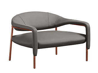 Leather armchair with armrests Spider by Gamma Arredamenti Leather armchair with armrests Spider by Gamma Arredamenti factory GAMMA ARREDAMENTI from Italy