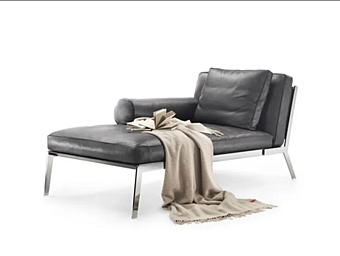 Leather day bed with removable cover FLEXFORM Happy factory FLEXFORM from Italy