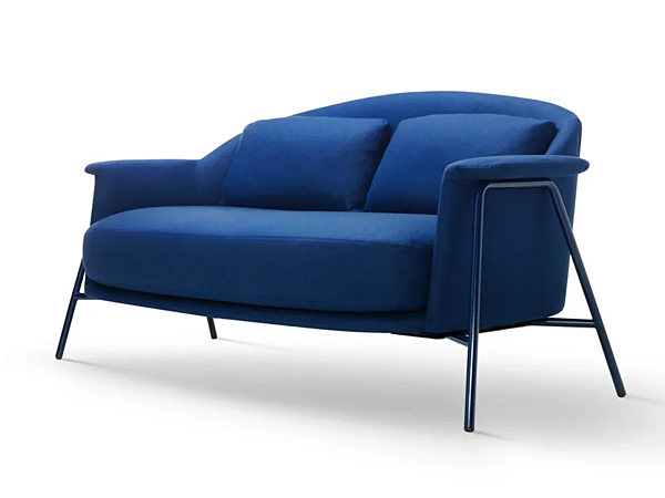 Two-Seater Fabric Sofa with Removable Cover Saba Kepi factory SABA from Italy. Foto №2