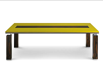 Rectangular meeting table with leather top melamine faced chipboard i 4 Mariani Ares