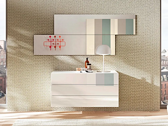 Glass chest of drawers LAGO 36E8 0642 0642 factory LAGO from Italy