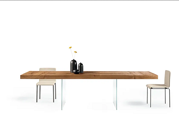 Rectangular wood and glass table LAGO Air 2180 2180 factory LAGO from Italy. Foto №1