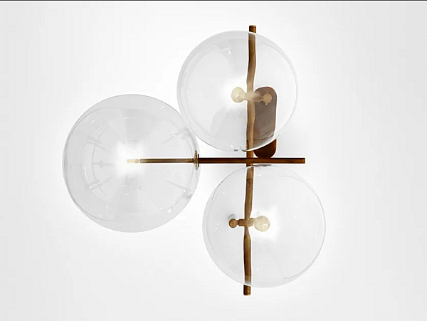 LED crystal wall lamp Bolle Aria Gallotti Radice factory Gallotti & Radice from Italy. Foto №3