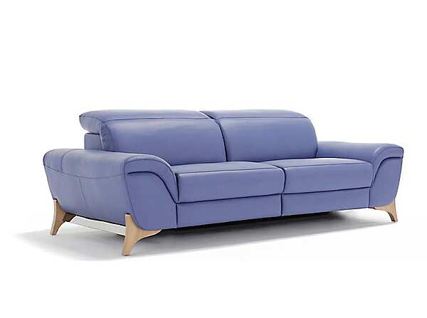 3-seater leather sofa with headrest Egoitaliano Maisie factory Egoitaliano from Italy. Foto №1