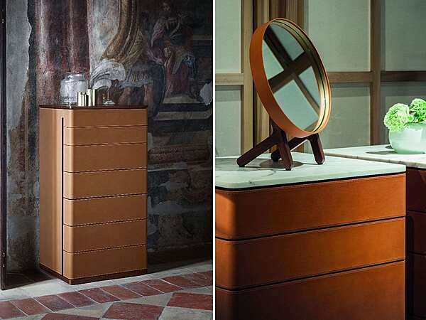 Chest of drawers POLTRONA FRAU Fidelio Notte 2 factory POLTRONA FRAU from Italy. Foto №7