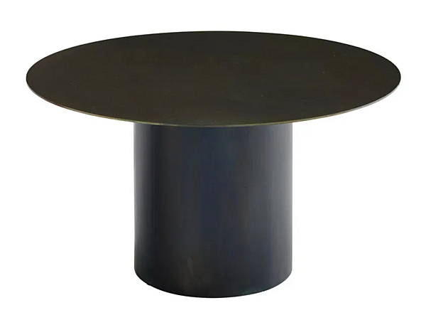 Round Steel Coffee Table Oxydation LIGNE ROSET 19960355 factory LIGNE ROSET from Italy. Foto №1