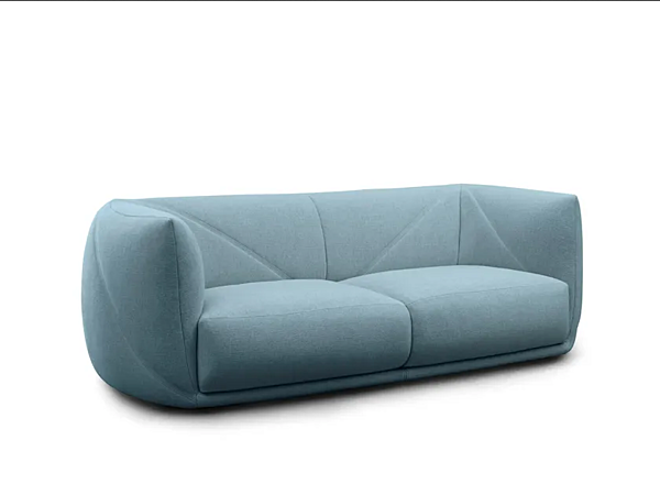 Three-seater sofa with removable cover Vela Saba factory SABA from Italy. Foto №2