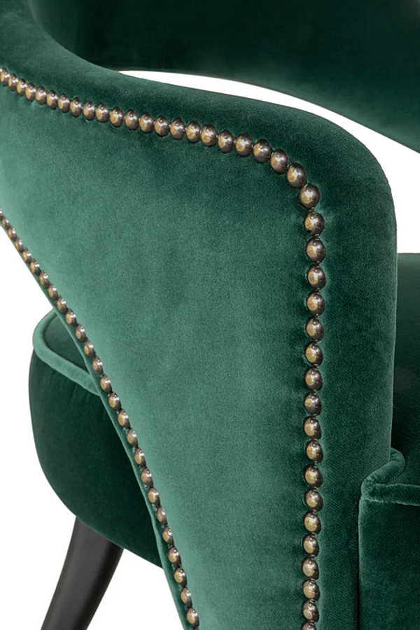 Upholstered Velvet Armchair Tellus BRABBU factory BRABBU from Italy. Foto №6