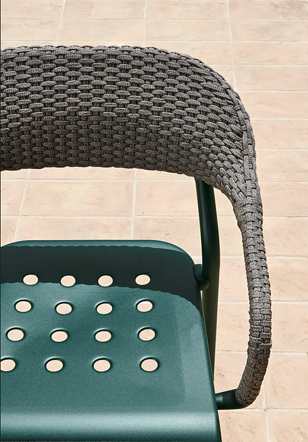 Stackable aluminium chair with armrests VARASCHIN Noss 2450 factory VARASCHIN from Italy. Foto №20