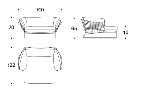 Technical Fabric Garden Bed New York Soleil Saba factory SABA from Italy. Foto №5