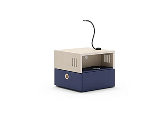 Multimedia unit in wood Nidi Jack factory nidi from Italy