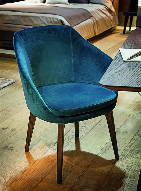 Armchair with Armrests in Fabric or Leather VIBIEFFE 430 Opera factory VIBIEFFE from Italy. Foto №6