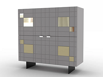 Wooden highboard with doors PIERMARIA Agave Wooden highboard with doors PIERMARIA Agave factory PIERMARIA from Italy
