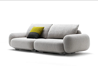 Modular 4 Seater Fabric Sofa Iggy BertO factory BertO from Italy