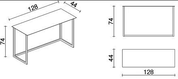 Rectangular Console Table with Plate Design Duomo Design Sofia factory Duomo Design from Italy. Foto №4