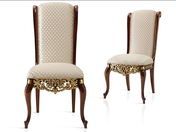 Upholstered fabric chair Grand Royal A.R. Arredamenti 1410 factory A.R.ARREDAMENTI SRL from Italy. Foto №1