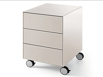 Office drawer unit on castors in glass Gallotti&Radice Air Drawer 3 Office drawer unit on castors in glass Gallotti&Radice Air Drawer 3 factory Gallotti & Radice from Italy