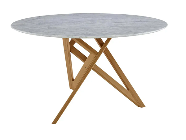 Round Carrara Marble Dining Table LIGNE ROSET Ennea factory LIGNE ROSET from Italy. Foto №2