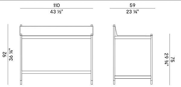Leather Secretary Desk with Terrazzo Top Potocco Cuoietto 898 SCR 898/SCR factory POTOCCO from Italy. Foto №5