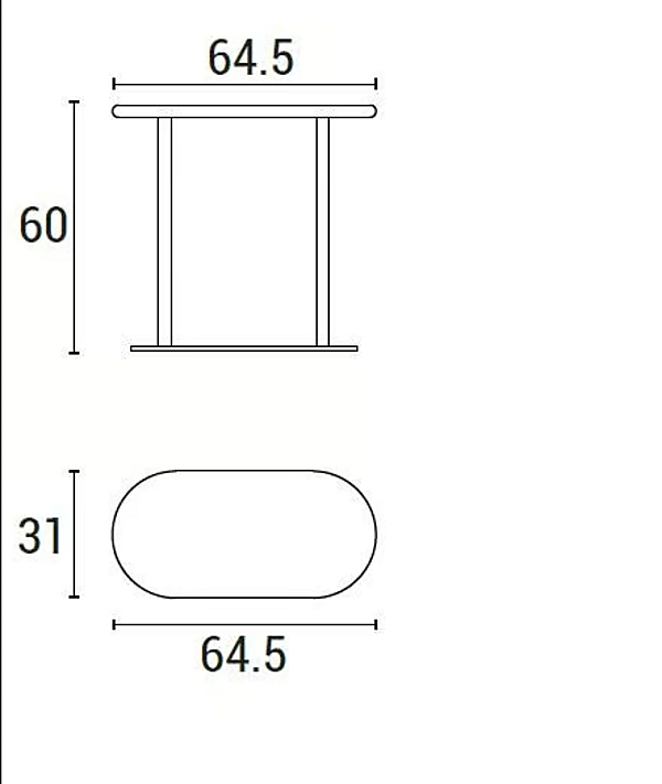 Oval wooden side table large biscuit Adrenalina TVL104665 factory ADRENALINA from Italy. Foto №3