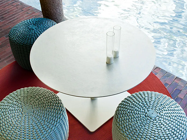 Height Adjustable Round Coffee Table Giro PAOLA LENTI factory PAOLA LENTI from Italy. Foto №5