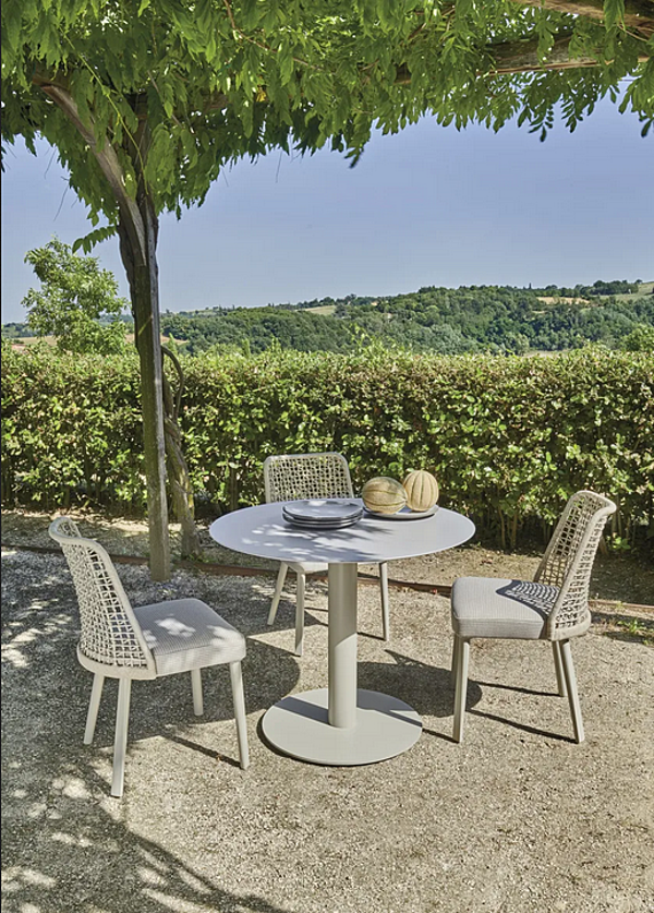 Aluminium garden chair with powder coating VARASCHIN EMMA 23604 factory VARASCHIN from Italy. Foto №11