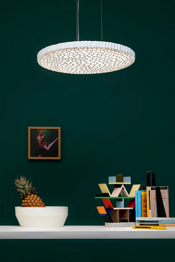 LED pendant lamp made of technopolymer Artemide Calipso factory Artemide from Italy. Foto №5