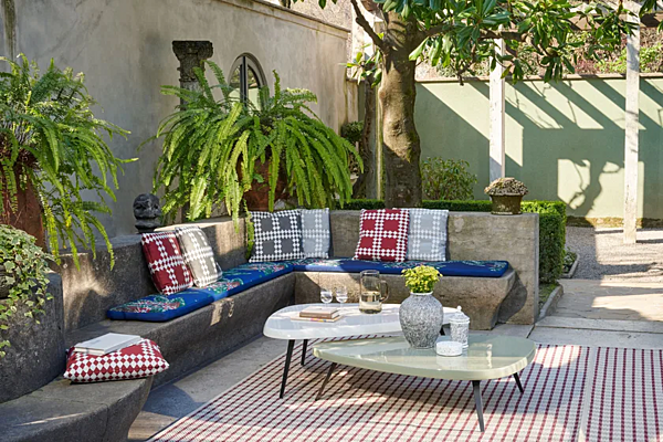 Garden table with multi-layer wood top CASSINA Mexique Outdoor factory CASSINA from Italy. Foto №22