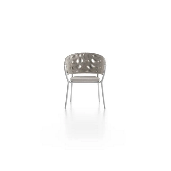 Aluminium chair with armrests and integrated cushion Atmosphera Pleasure 2.0 PLS.SB. factory ATMOSPHERA from Italy. Foto №10