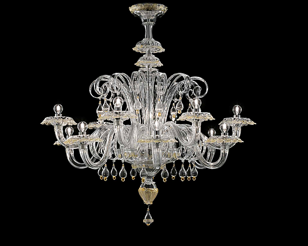 Chandelier Barovier&Toso Rabat 4513/12 factory Barovier&Toso from Italy. Foto №1