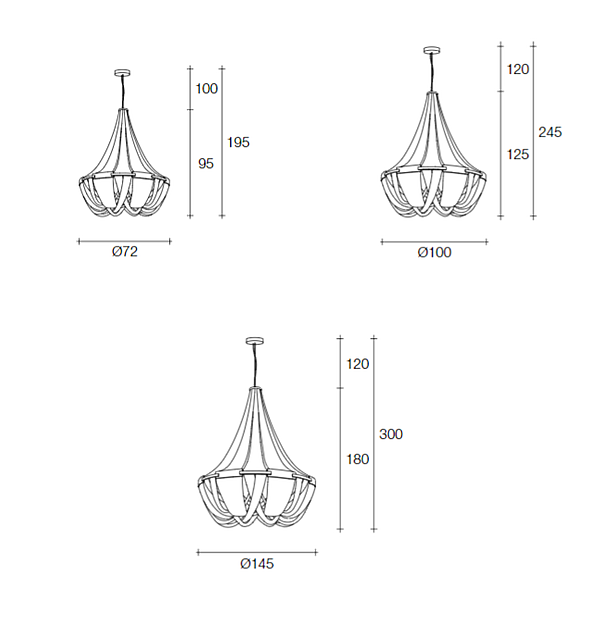 Chandelier TERZANI G55S factory TERZANI from Italy. Foto №7