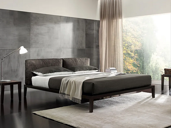 Double bed with upholstered headboard Duomo Design Lera Soft factory Duomo Design from Italy. Foto №4
