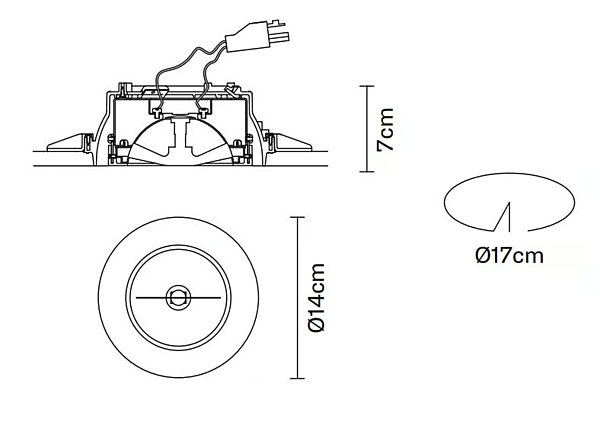 Recessed Ceiling Spotlight Fabbian Tools Collection F19 F50 factory Fabbian from Italy. Foto №2
