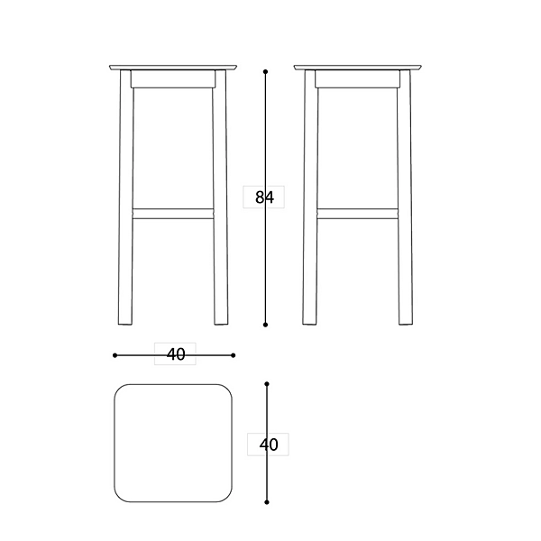 Aluminium stool with footrest VARASCHIN 244SG, 244SGB, 244SGI, 244SGBI factory VARASCHIN from Italy. Foto №6