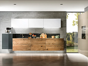 Wall Mounted Kitchen 36E8 Wildwood LAGO Wall Mounted Kitchen 36E8 Wildwood LAGO factory LAGO from Italy