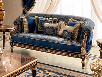 Two-seater fabric sofa Modenese Luxury Interiors 14437 factory MODENESE GASTONE from Italy