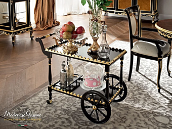 Solid Wood Kitchen Trolley Modenese Luxury Interiors 12660 factory MODENESE GASTONE from Italy