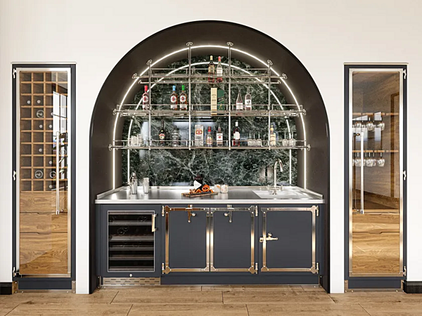 Custom Steel Home Bar Officine Gullo factory Officine Gullo from Italy. Foto №1