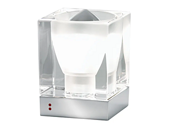 Glass table lamp Cubetto Fabbian Glass table lamp Cubetto Fabbian factory Fabbian from Italy