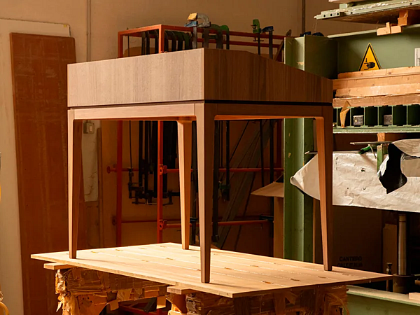 Walnut Secretary Desk DALE Ideale G 151 factory DALE from Italy. Foto №5