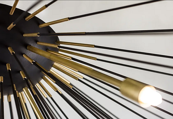 Metal ceiling lamp Abrissi Metropolis 11203 factory ABRISSI from Italy. Foto №2