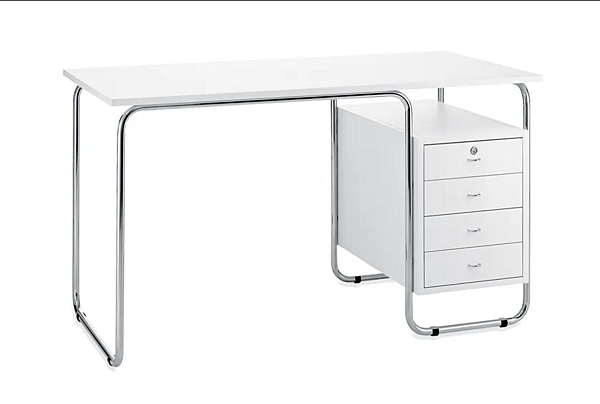 Stainless Steel Office Desk with Drawers ZANOTTA Comacina factory ZANOTTA from Italy. Foto №2