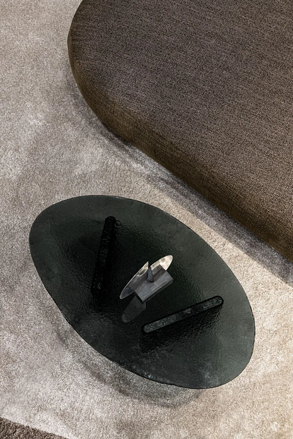 Low Oval Cast Glass Coffee Table MisuraEmme Stowe factory MisuraEmme from Italy. Foto №3